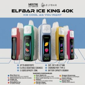 ELF BAR ICE KING 40K (REGICIO DE LA MENTA)