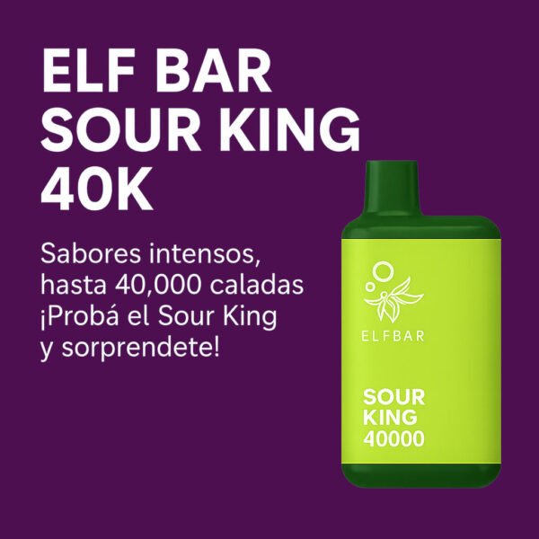 ELFBAR SOUR KING 40K(regulacio intensidad sabor y potencia)